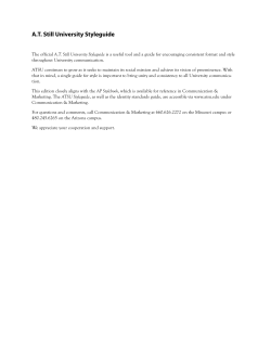 AT Still University Styleguide