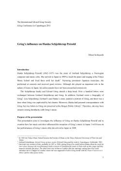 Paper Hikari Kobayashi 2011 - The International Edvard Grieg Society
