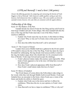 LOTR and Beowulf: I need a hero