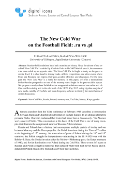 The New Cold War on the Football Field: .ru vs .pl