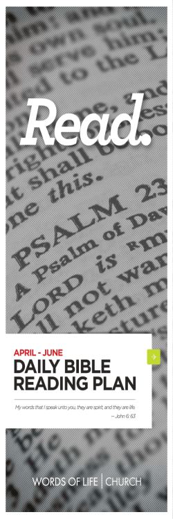 april - june - Words of Life Fellowship Church