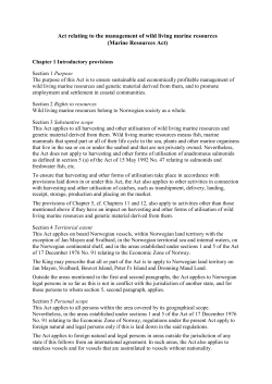 Marine Resources Act