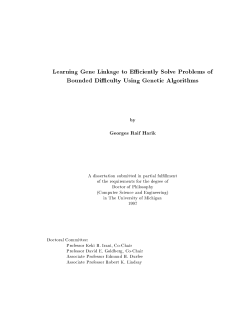 Learning Gene Linkage to Efficiently Solve Problems of