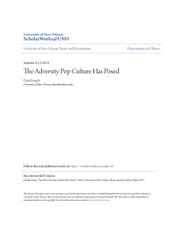 The Adversity Pop Culture Has Posed
