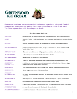 Greenwood Ice Cream is manufactured with all natural ingredients