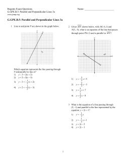 G.GPE.B.5: Parallel and Perpendicular Lines 3a