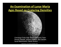 An Examination of Lunar Maria Ages Based on Cratering Densities
