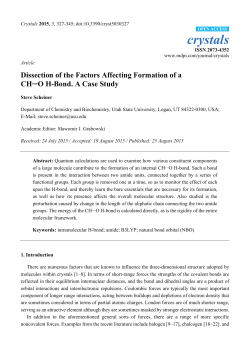 Dissection of the Factors Affecting Formation of a CH∙∙∙O H