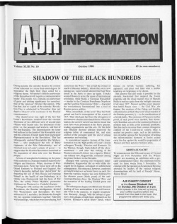 information - The Association of Jewish Refugees