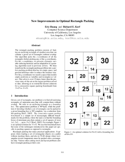 New Improvements in Optimal Rectangle Packing