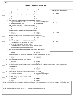 Organic Chemistry Practice Test