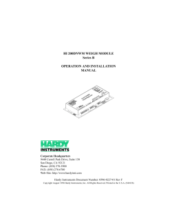 HI 200DNWM Manual - Hardy Process Solutions