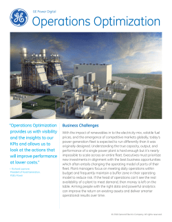 Operations Optimization