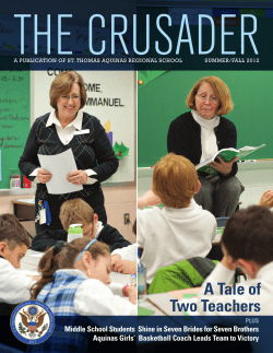 Crusader: Spring/Summer 2012 - St. Thomas Aquinas Regional