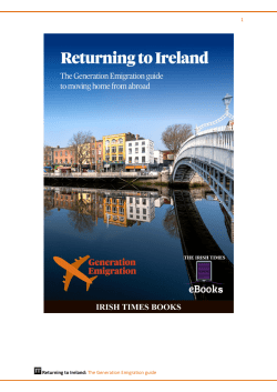 1 Returning to Ireland: The Generation Emigration guide