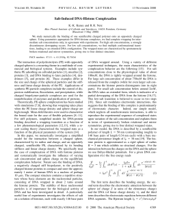 Salt-Induced DNA-Histone Complexation
