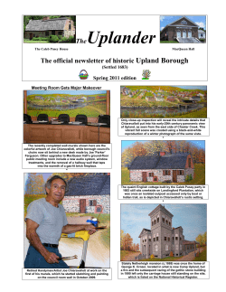 Spring 2011 - Upland Borough