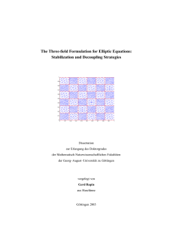 The Three-field Formulation for Elliptic Equations: Stabilization and