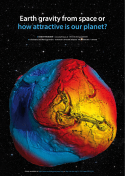 Earth gravity from space or how attractive is our planet?