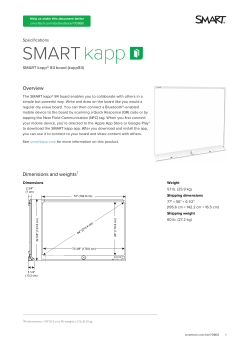 SMART kapp&reg; 84 board