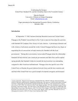 Confronting the Octopus: United Fruit, Standard Oil, and the