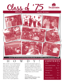 75ReunionRegistration - The Association of Former Students