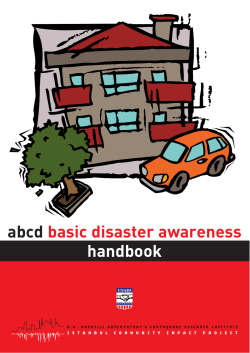 ABCD Basic Disaster Awareness Handbook