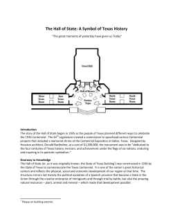 The Hall of State: A Symbol of Texas History
