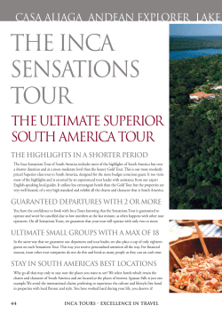 South America Sensations Tour