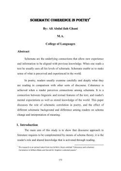schematic coherence in poetry