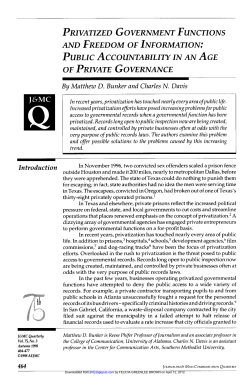 privatized government functions and freedom