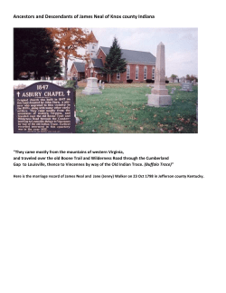 James Neal and Jane Walker