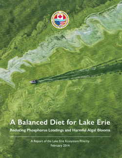 A Balanced Diet for Lake Erie - Commission mixte internationale