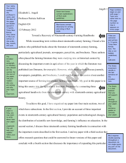 MLA - the Purdue University Online Writing Lab