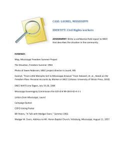 CASE: LAUREL, MISSISSIPPI IDENTITY