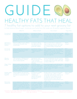 healthy fats that heal