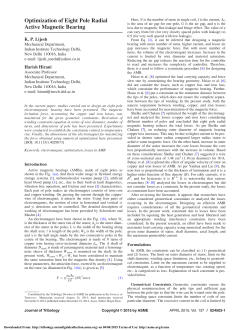 Optimization of Eight Pole Radial Active Magnetic Bearing