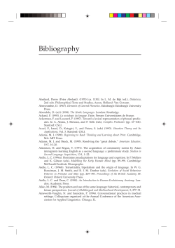 Bibliography - Wiley Online Library