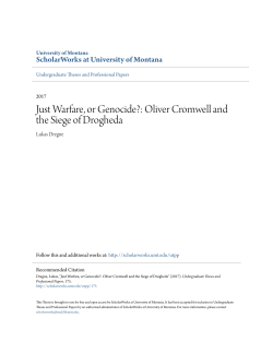 Just Warfare, or Genocide?: Oliver Cromwell