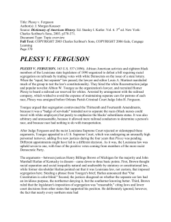 plessy v. ferguson