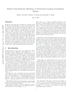 Robust Near-Isometric Matching via Structured Learning of