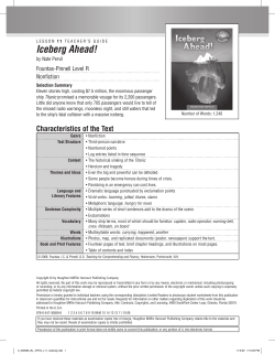 Iceberg Ahead! - Houghton Mifflin Harcourt