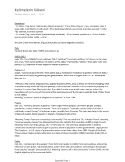 Kelimelerin K&ouml;keni