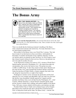 The Bonus Army - Celina City Schools