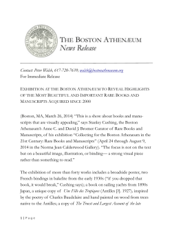 Boston Athenaeum Collecting Rare Books Release