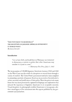 "Our Testament to Democracy": The Deception of Japanese