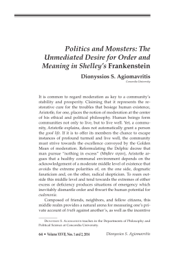 Politics and Monsters - National Humanities Institute