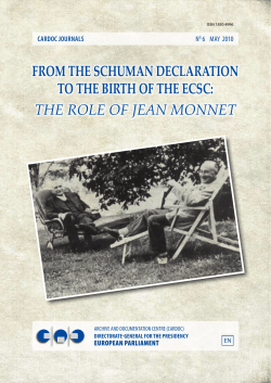 from the schuman declaration to the birth of the ecsc