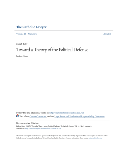 Toward a Theory of the Political Defense