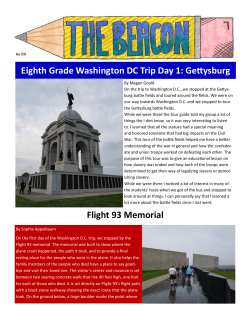 Eighth Grade Washington DC Trip Day 1: Gettysburg Flight 93